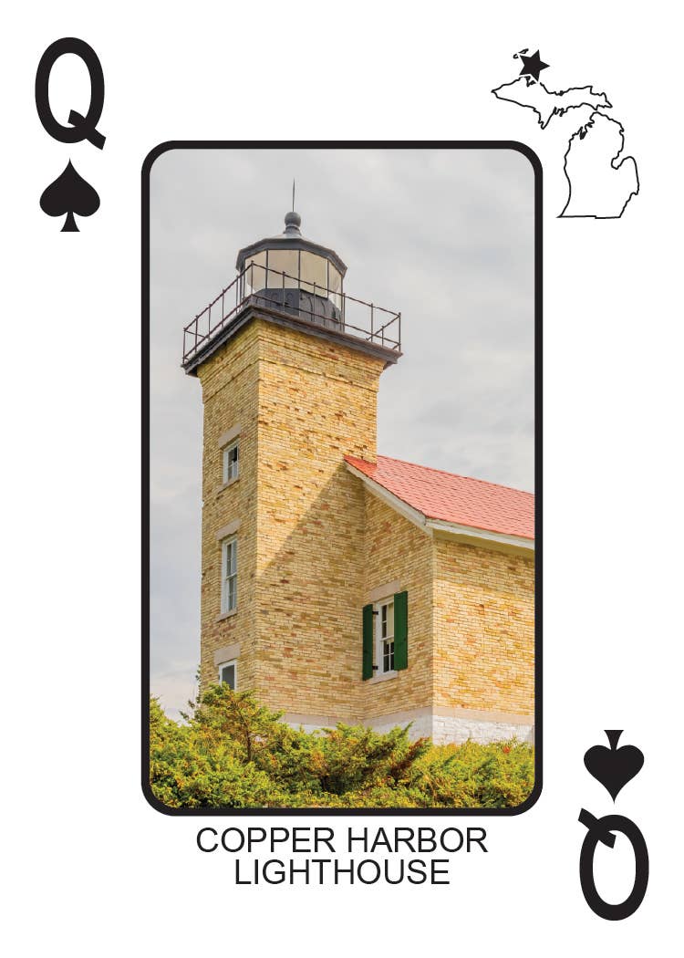 Phil Stagg Photography - Wholesale Playing Cards - LIGHTHOUSES OF MICHIGAN - Playing Cards - Euchre Friendly12