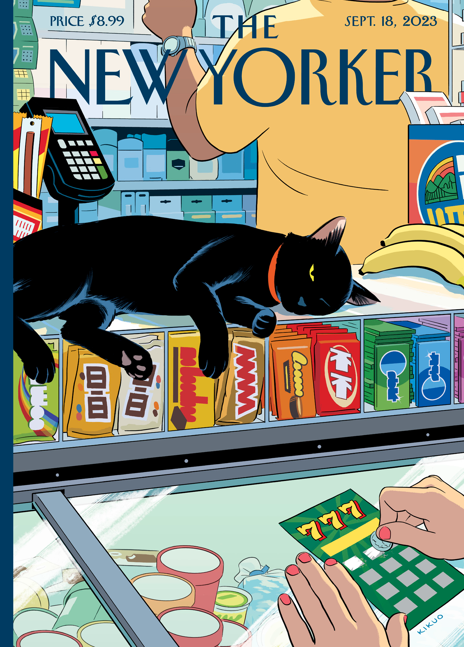 Nelson Line - Wholesale Everyday Greeting Card - BODEGA CAT -  5 x 7 NY'ER COVER CARD0