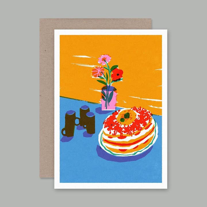 STILL LIFE WITH CAKE card for wholesale by AHD Paper Co