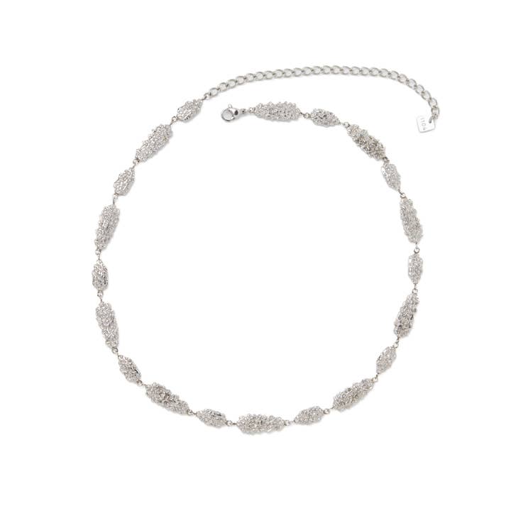 MAR2302 XL Corrente Prata por atacado de 1104 by MAR