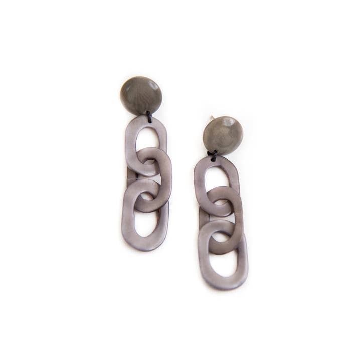 Organic Tagua Jewelry - Vente Boucles d'oreilles pendantes - Boucles d'oreilles Luciana16