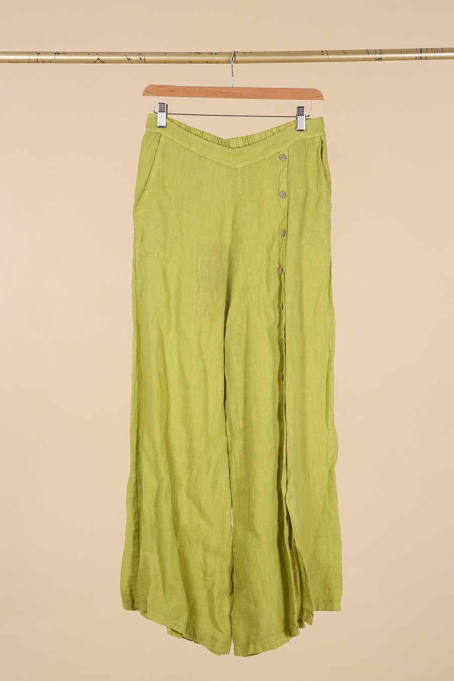 la maison des fibres naturelles – Engroshandel Bukser - Dame – Knapbukser med lige ben 9320 100%LIN14