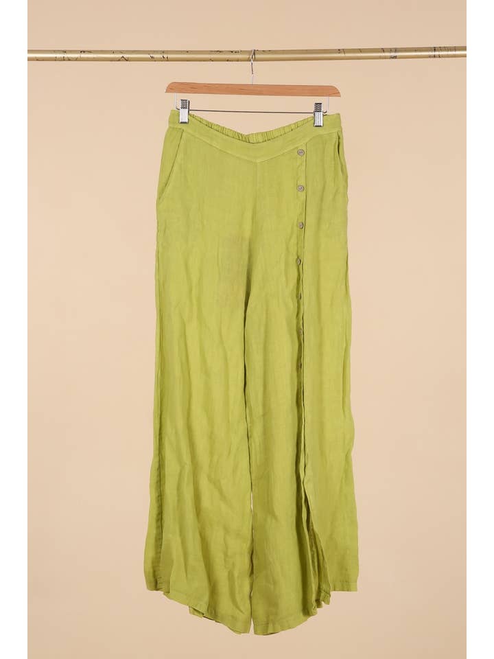 la maison des fibres naturelles – Engroshandel Bukser - Dame – Knapbukser med lige ben 9320 100%LIN14