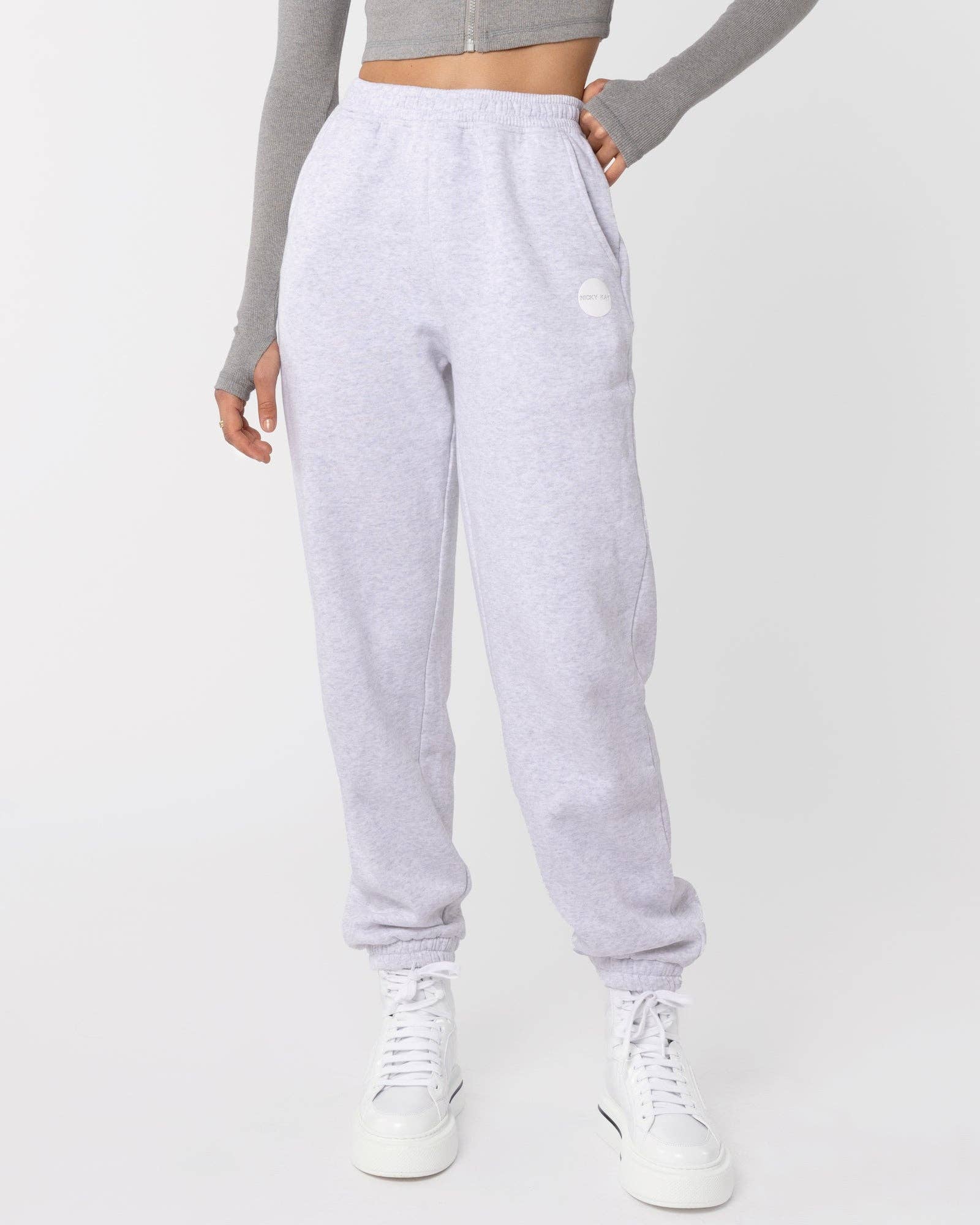 Nicky Kay – wholesale Athletic sweatpants/jogging bottoms – Women's – Organic Cotton High Rise Sweatpants1