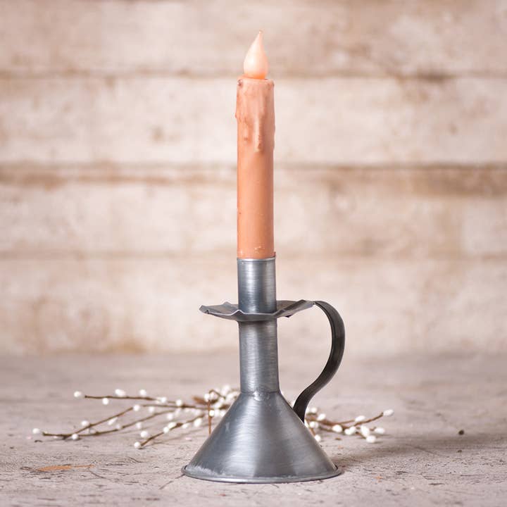 Irvin's Tinware - Wholesale Candle Holder - Candle Stand in Antique Tin