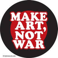 Ephemera - Wholesale Magnet - Magnet-Make art, not war.0