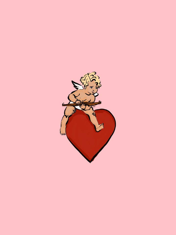 Baby Cupid Valentine’s Cards -10 Pack for wholesale by The Art Buff