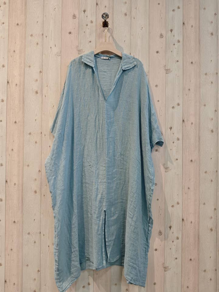 Linos y Textiles – wholesale Kaftan - Dam – REF 9036 KAFTAN VANLIGT LINNE 100%