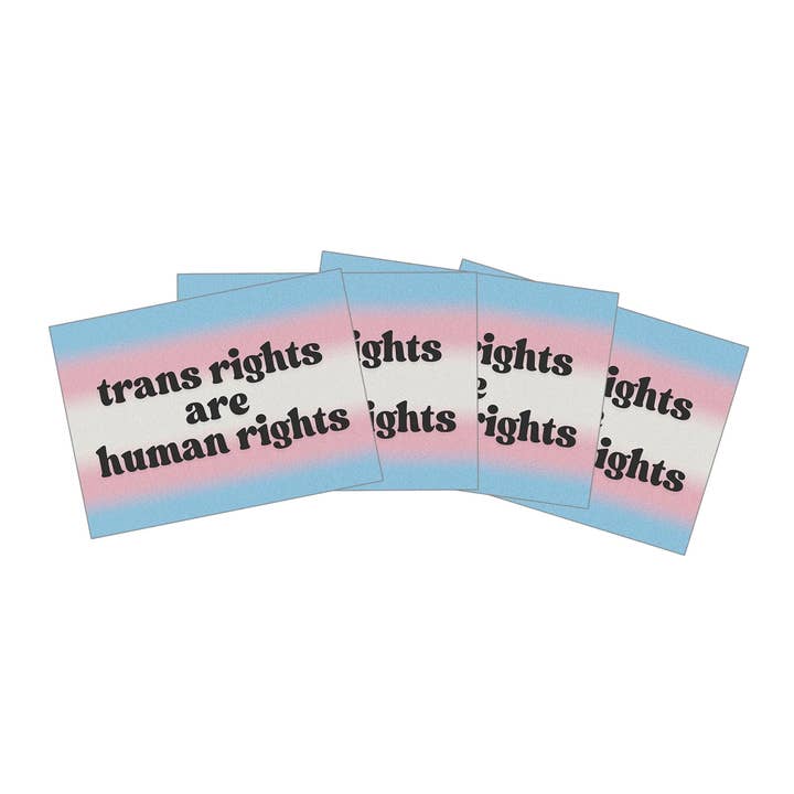 Merchbaendchen - Wholesale Sticker - Trans* rights are human rights sticker
