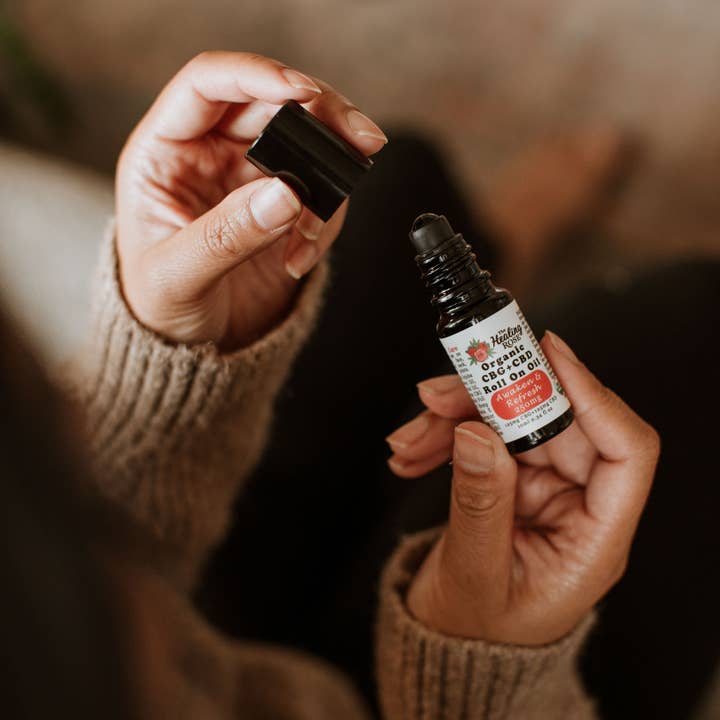 The Healing Rose – wholesale CBD-roll on – Ekologisk 1:1 CBG+CBD Uppvakna & Uppfriska Roll On-olja3