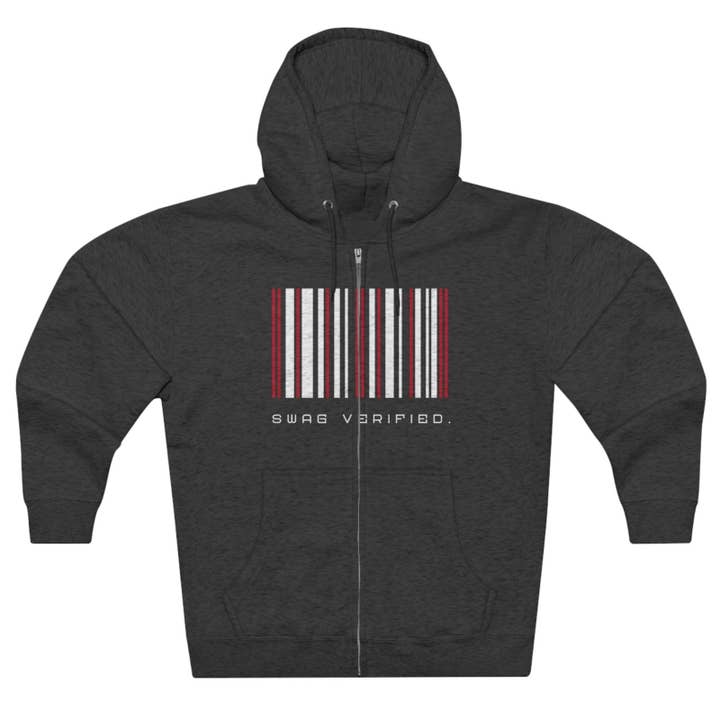 Ohhh So Swag - Wholesale Hoodie - Unisex - Swag Verified. Barcode Unisex Premium Full Zip Hoodie | US27