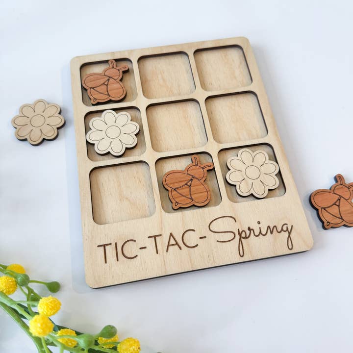 Birch House Games & Gifts – wholesale Board game – Spring Tic-Tac-Toe Game - Spring Time Gift