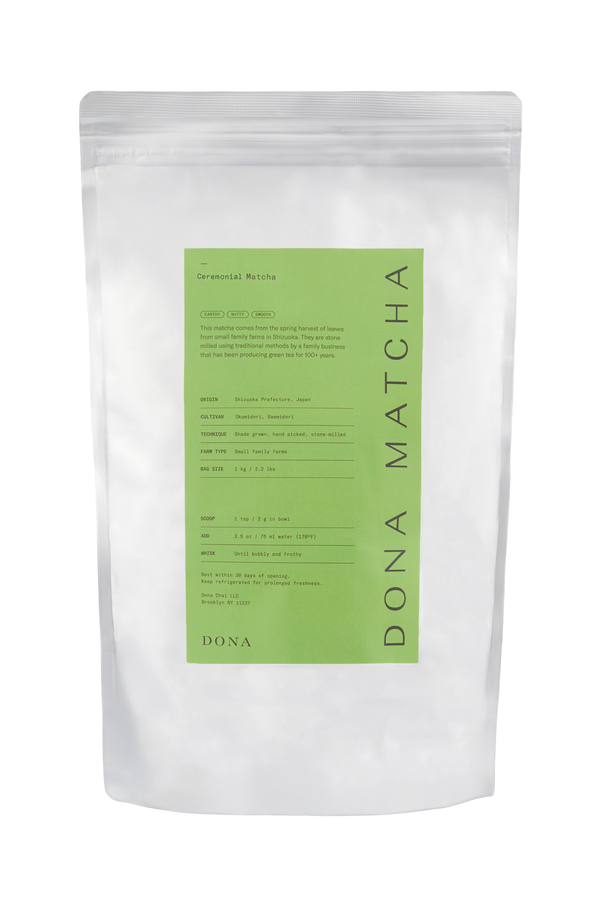 DONA - Wholesale Health/Detox Tea - First Flush Ceremonial Matcha1