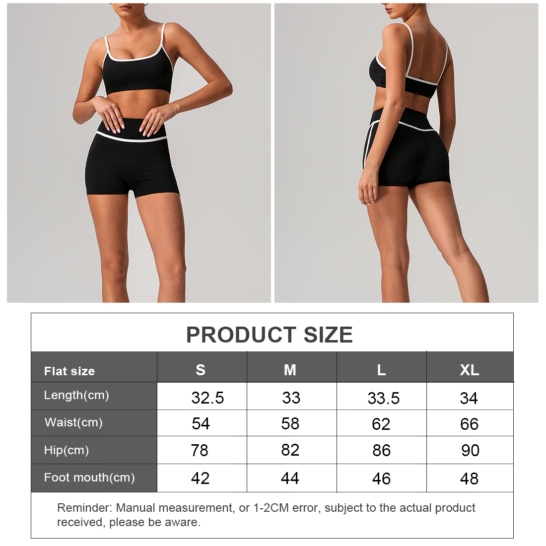 Sodalemon - Wholesale Athletic Shorts - Women's - Women Color Block No Front Seam Tight Fitness Sport Short6