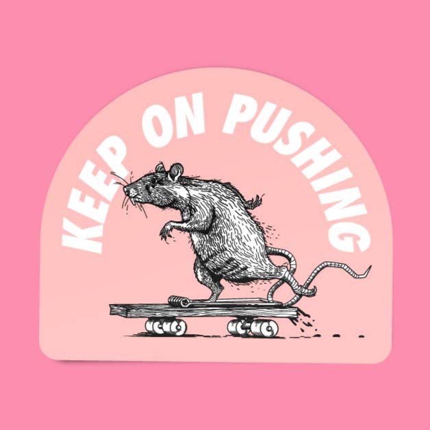 Fortsätt trycka klistermärke för wholesale av Chomp