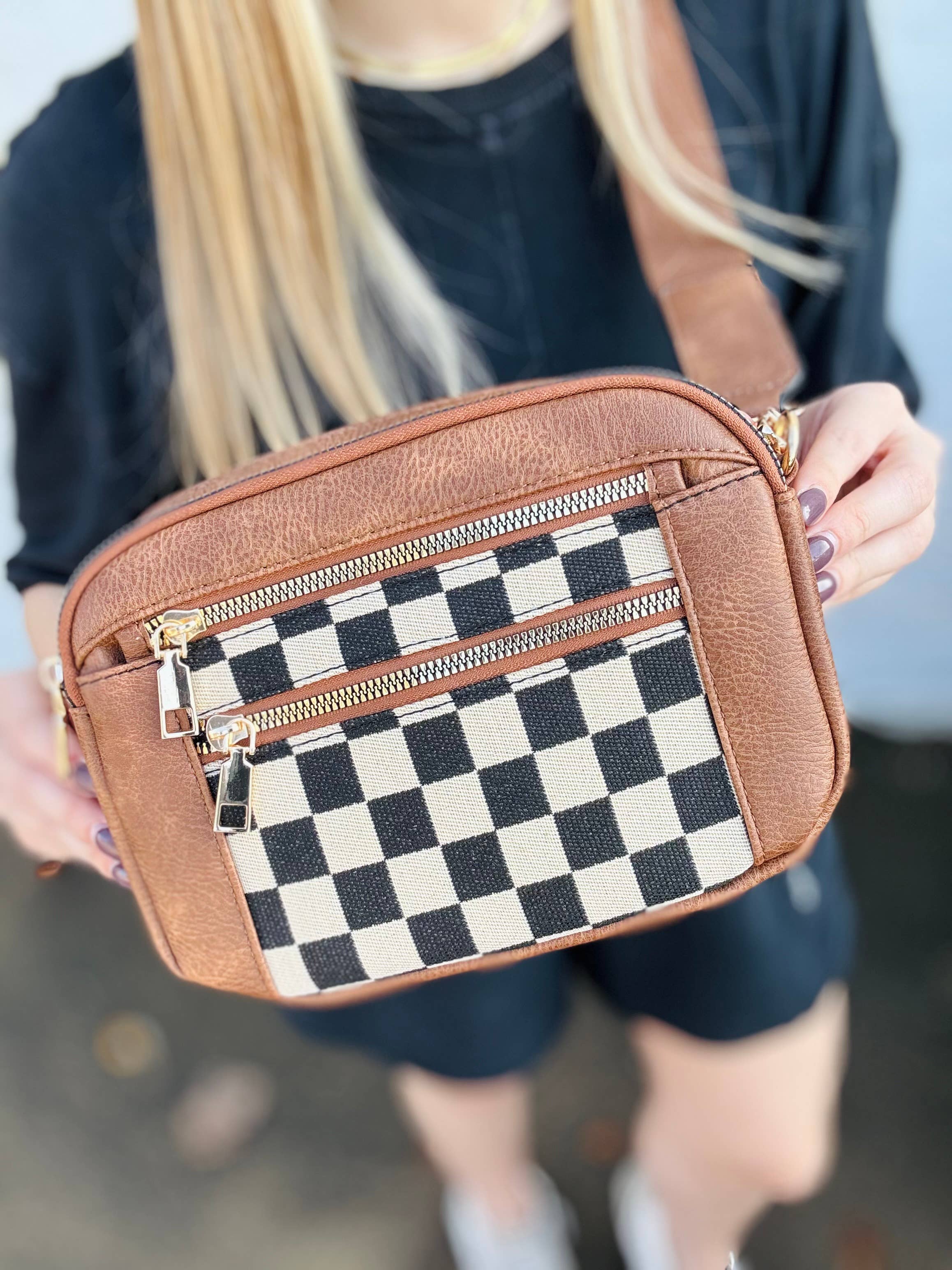 Kaydee Lynn LLC - Wholesale Crossbody Bag - Women's - Checkmate Crossbody3