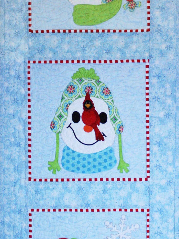 Flurrious Fun Quilt Pattern - Finished Size 16" x 43" for wholesale by Hissyfitz Designs