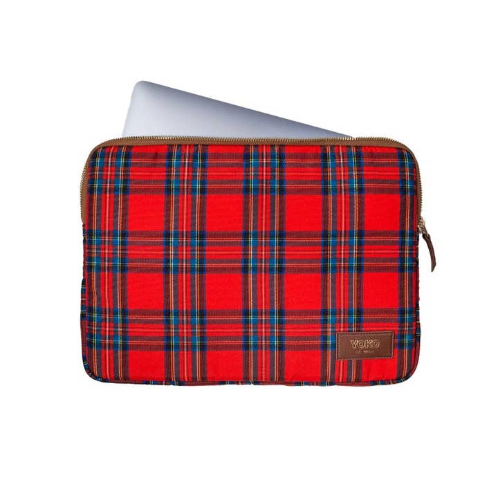 YOKO DESIGN - Wholesale Laptop/tablet case – Unisex - Computer sleeve, 13 inch - Tartan1