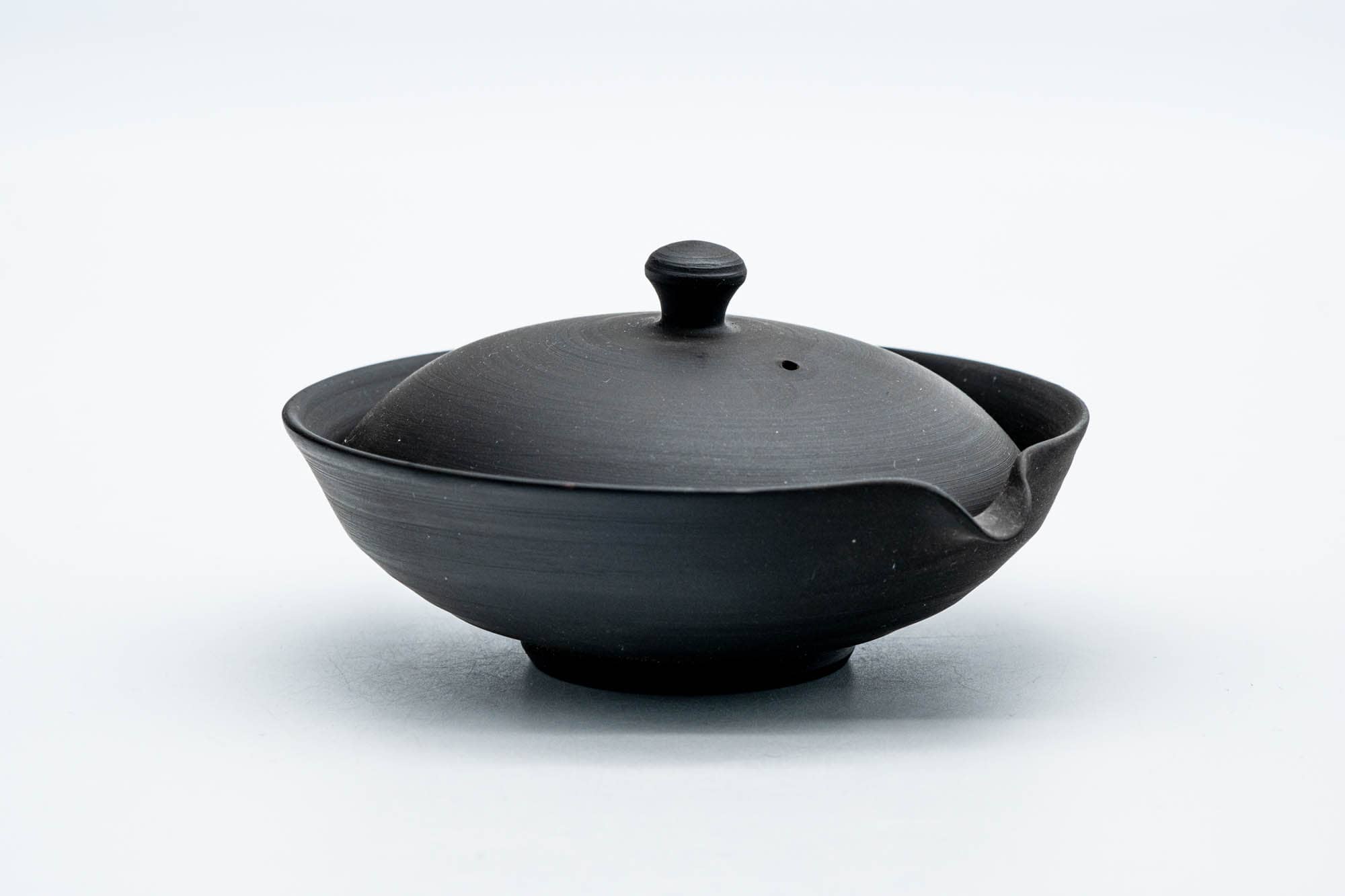Tezumi - Wholesale Tea Pot - Japanese Shiboridashi - 玉光 Gyokko Kiln - Black Kokudei Tokoname-yaki Teapot - 30-50ml1