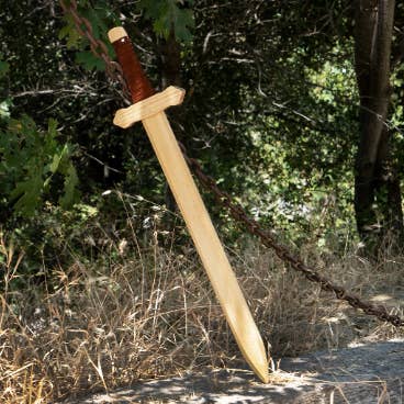 Backwoods Provisions - Wholesale Classic Toy - Kids - Sturdy Wooden Sword with Leather Wrapped Handle