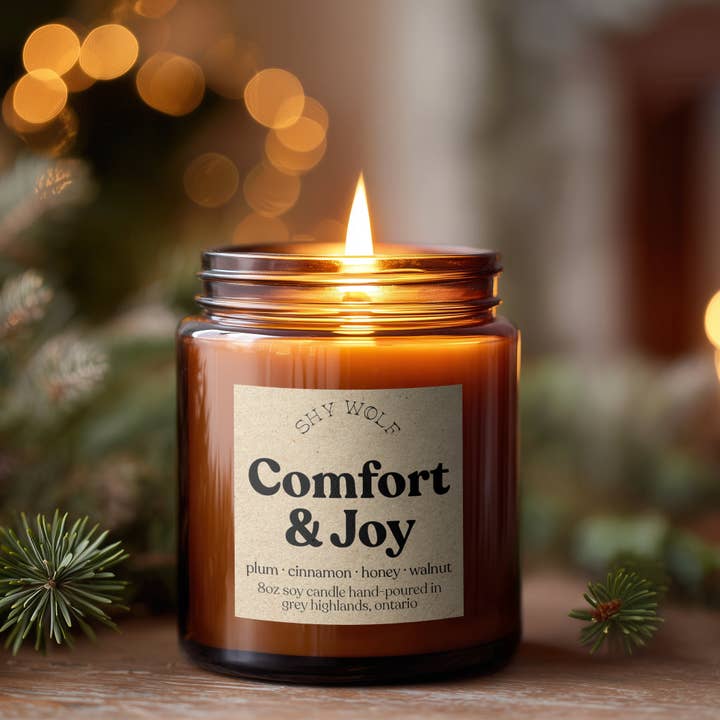 Comfort & Joy for wholesale by Shy Wolf Candles