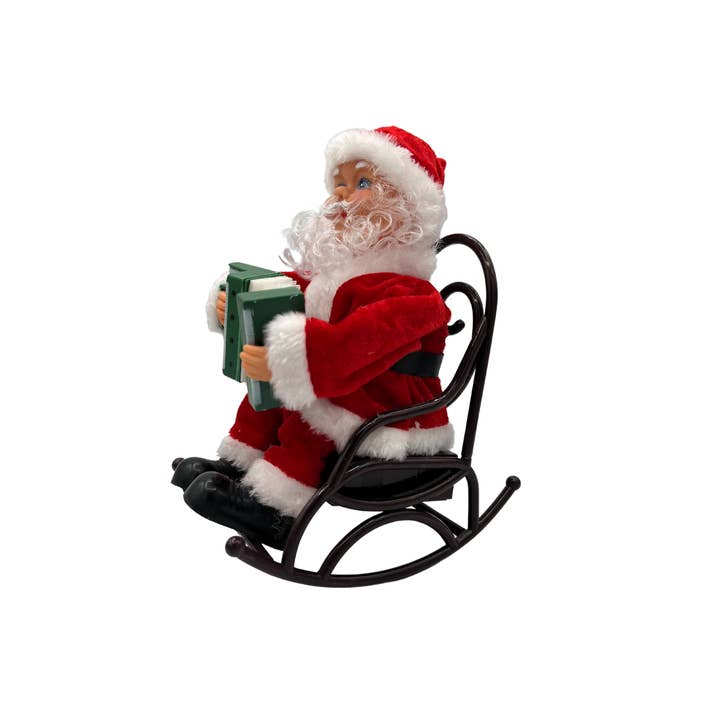 K & S WHOLESALE INC - Vendita all'ingrosso Decorazione natalizia - Fisarmonica elettrica che suona Babbo Natale 24 CT