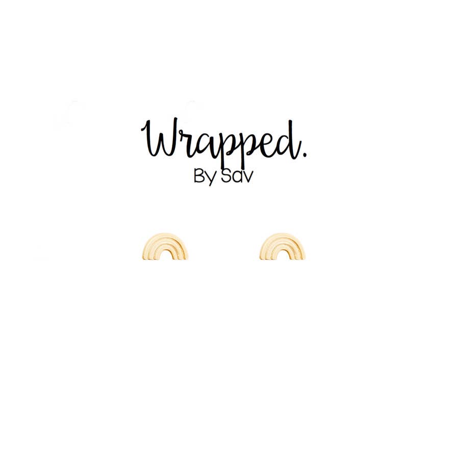 Wrapped. By Sav - Wholesale Stud/Post Earrings - Rainbow Studs