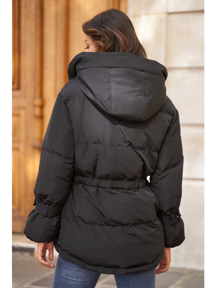 Attentif Paris - Venta al por mayor Parka - Mujer - Parka corta oversize con lazos7