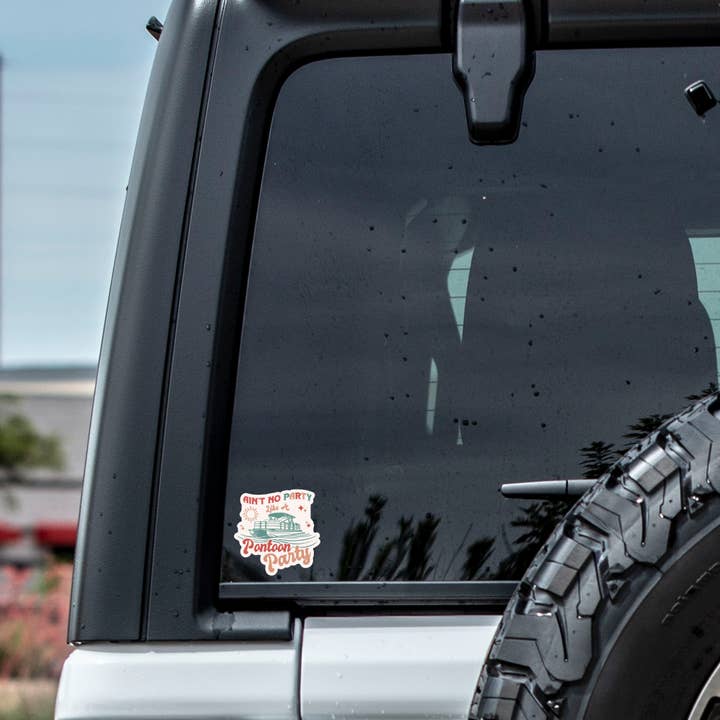 Juju and Moxie - Wholesale Sticker - Lake Float Summer Pontoon Drink High Quality Vinyl Sticker3