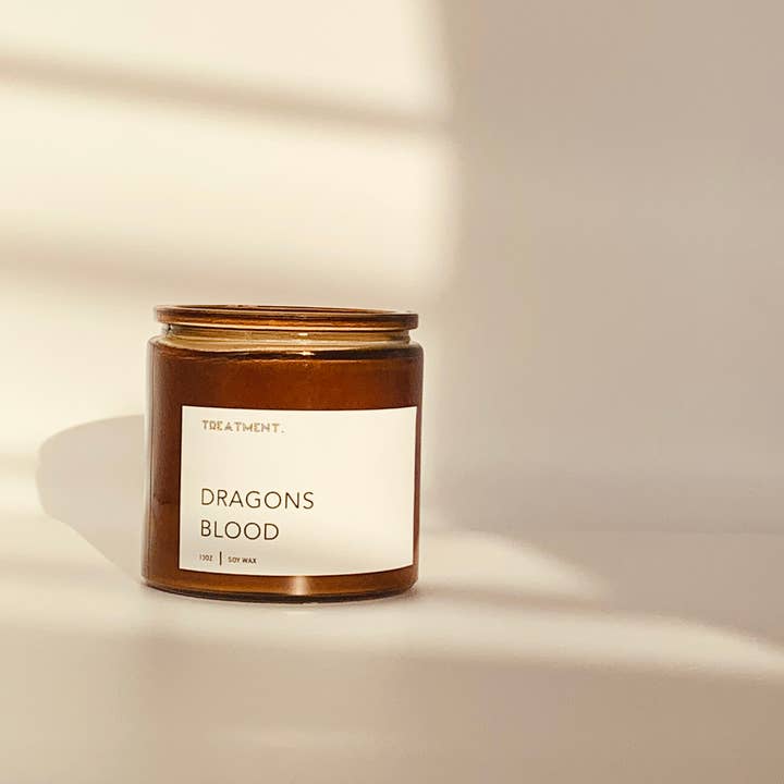 Dragons Blood Soy Candle for wholesale by Treatment. Candle Co
