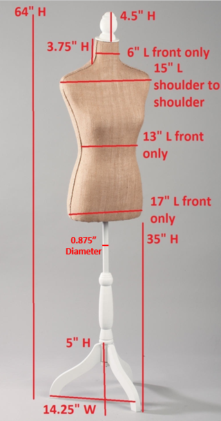 Tripar International - Wholesale Mannequin - Linen & Burlap Floor or Tabletop Body Forms - Fiberglass4