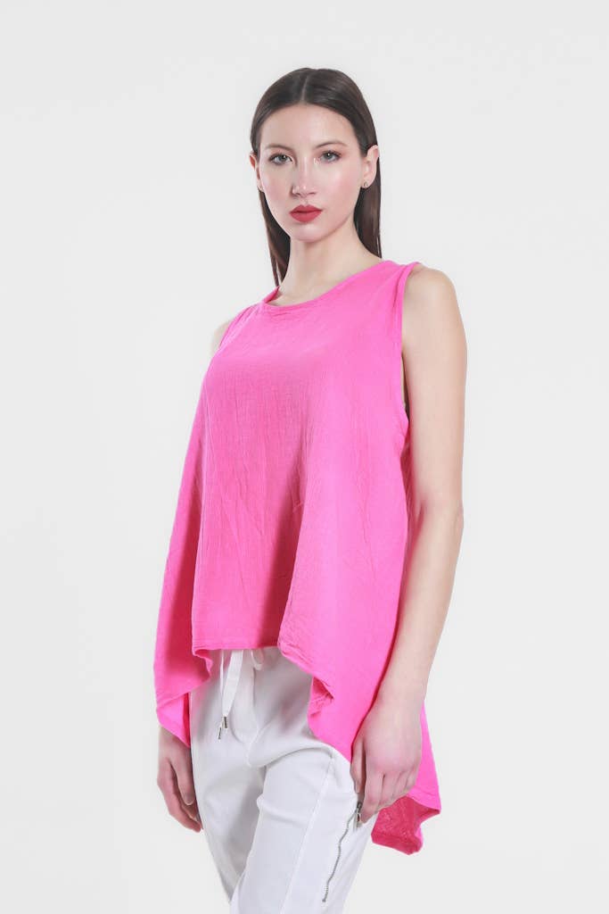 TINA Stephens Italy/Tees By Tina - Wholesale Tank Top - Women's - Lexa Lin-Co Tunic Tank (BT117)8