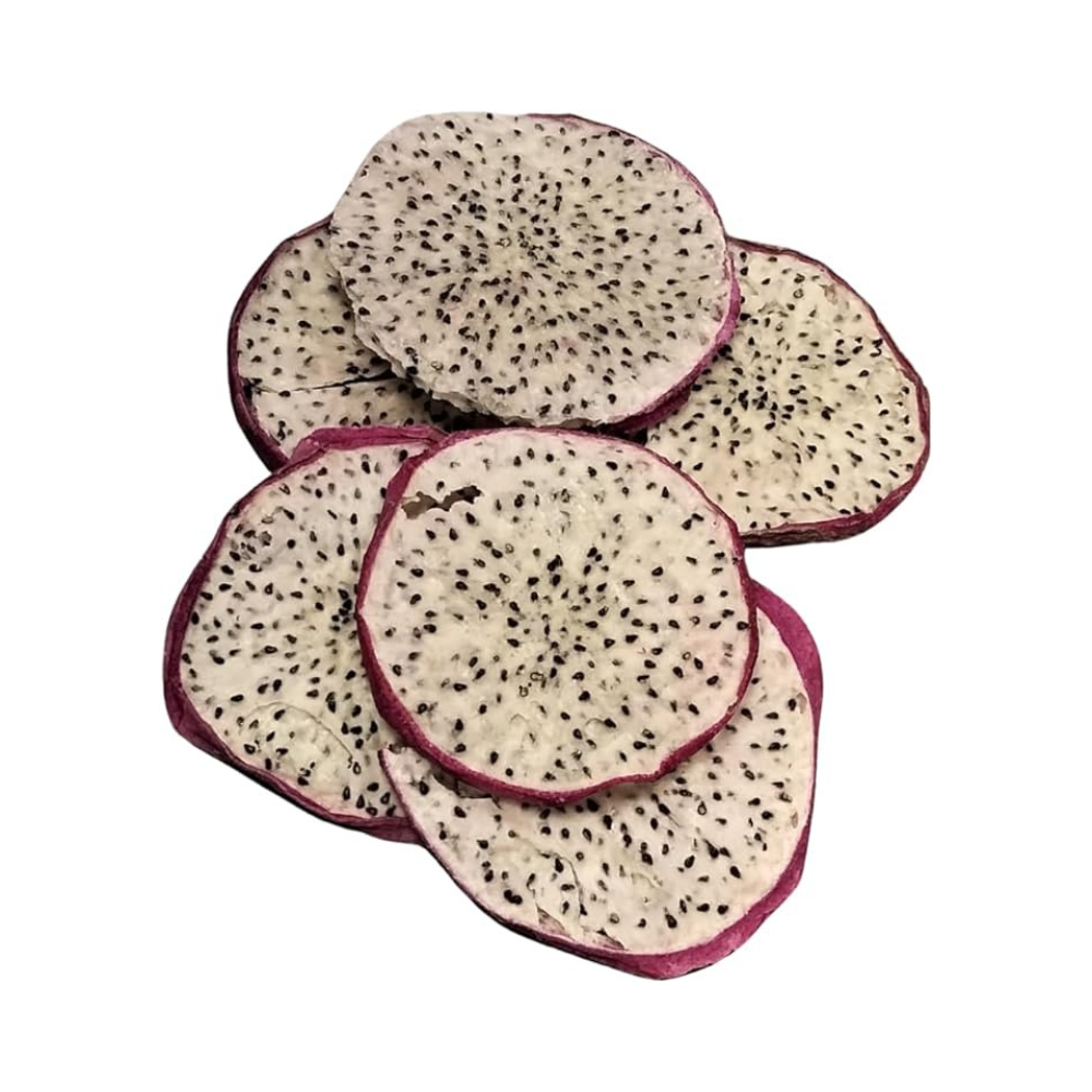 Nims Fruit Crisps – wholesale Dried/dehydrated fruit – Nim’s Dehydrated Dried White Dragon Fruit Slices Drink Garnish Infusion 50g - 1Kg2