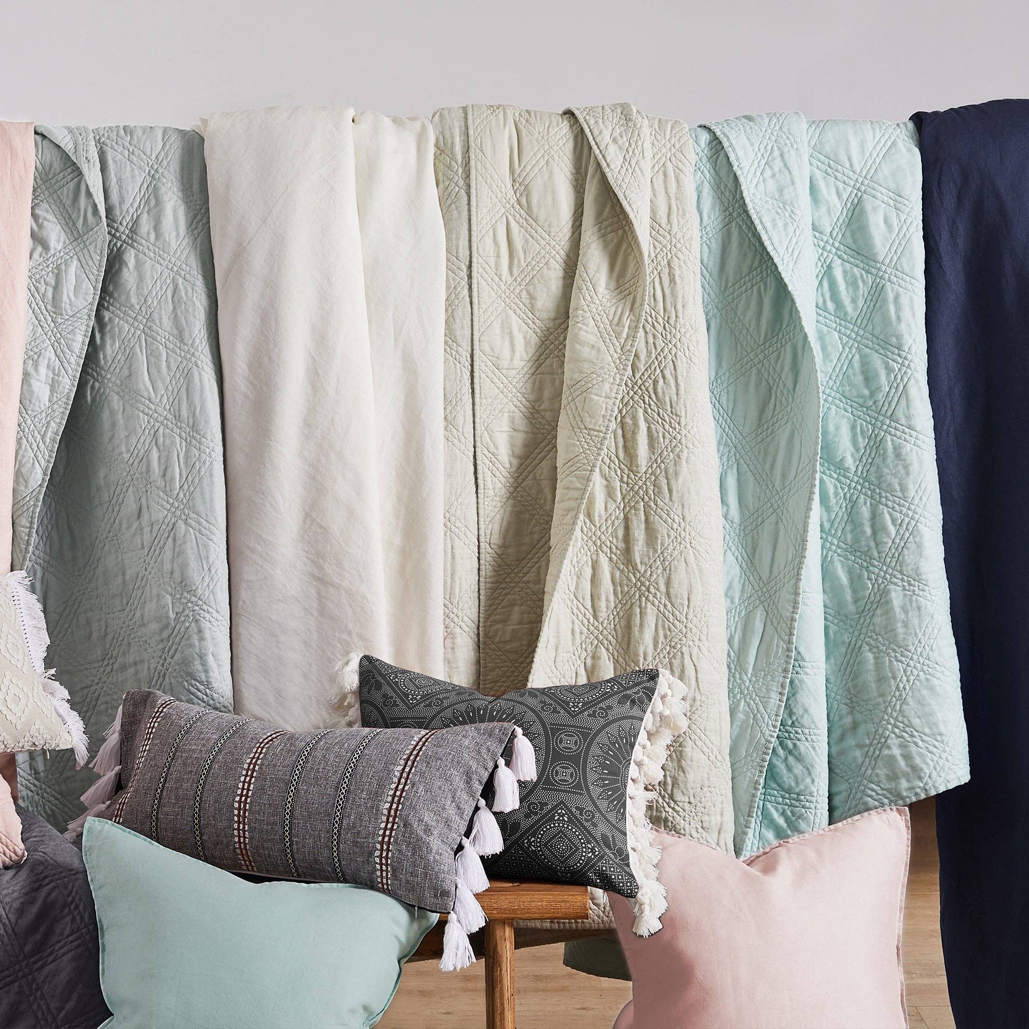 Levtex Home – Edredão por atacado – Colcha de linho lavado30