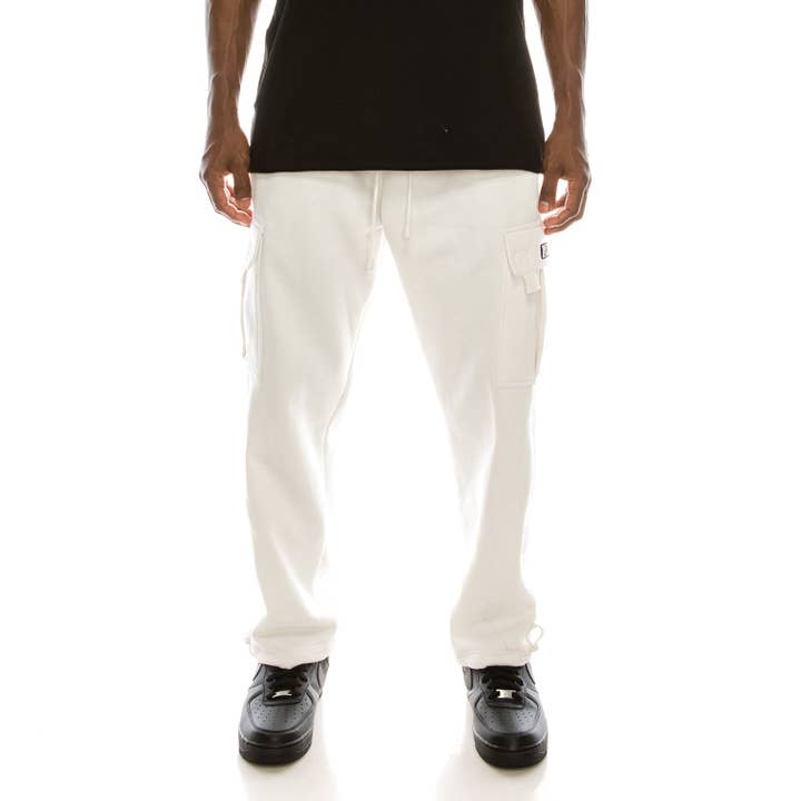 Victorious - Wholesale Pants - Men's - FL77 SOLID FLEECE HEAVYWEIGHT CARGO SWEATPANTS (OPEN PACK)4