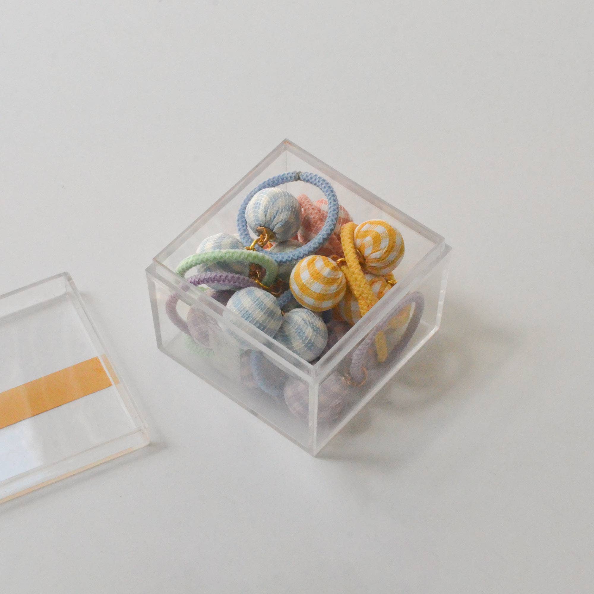 Tangle Shiny Stars - Wholesale Hair Tie - Kids - Gingham Ball Hair Ties | Set of 101