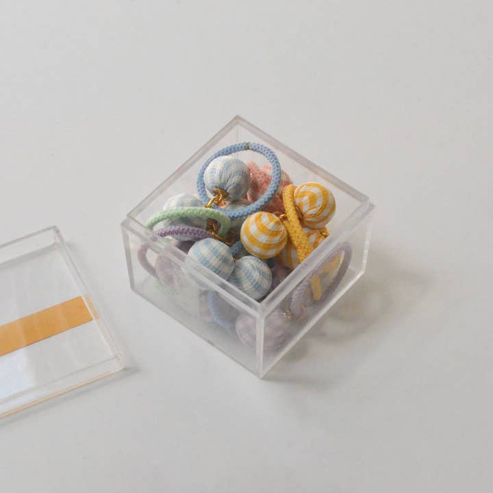 Tangle Shiny Stars - Wholesale Hair Tie - Kids - Gingham Ball Hair Ties | Set of 101