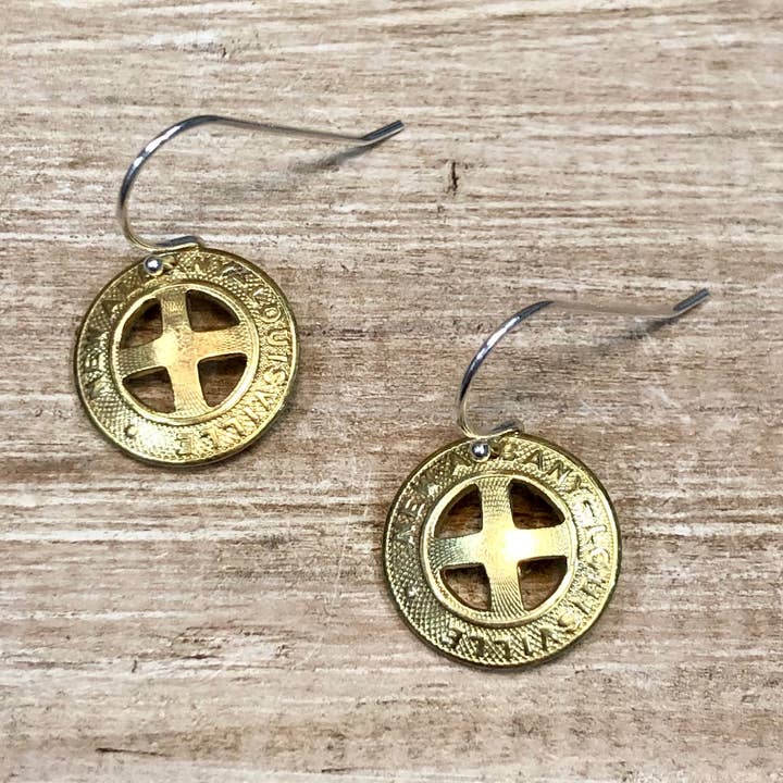 Lorraine Frances Jewelry - Wholesale Dangle Earrings - Vintage Token Earring0