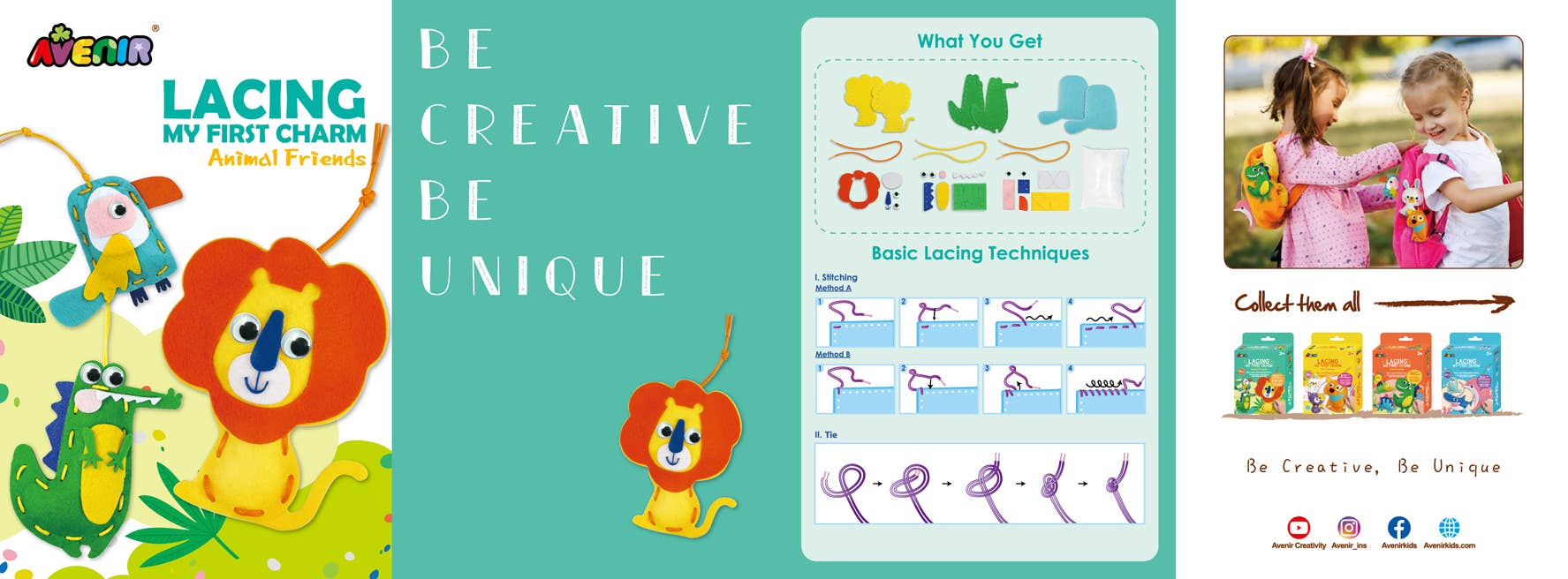 DAM - Wholesale DIY Craft Kit - Kids - Avenir - My First Lacing Kit ANIMAL FRIENDS6