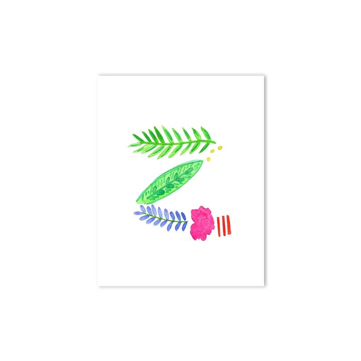 Tropical Z Letter Print for wholesale by Island Haus Co