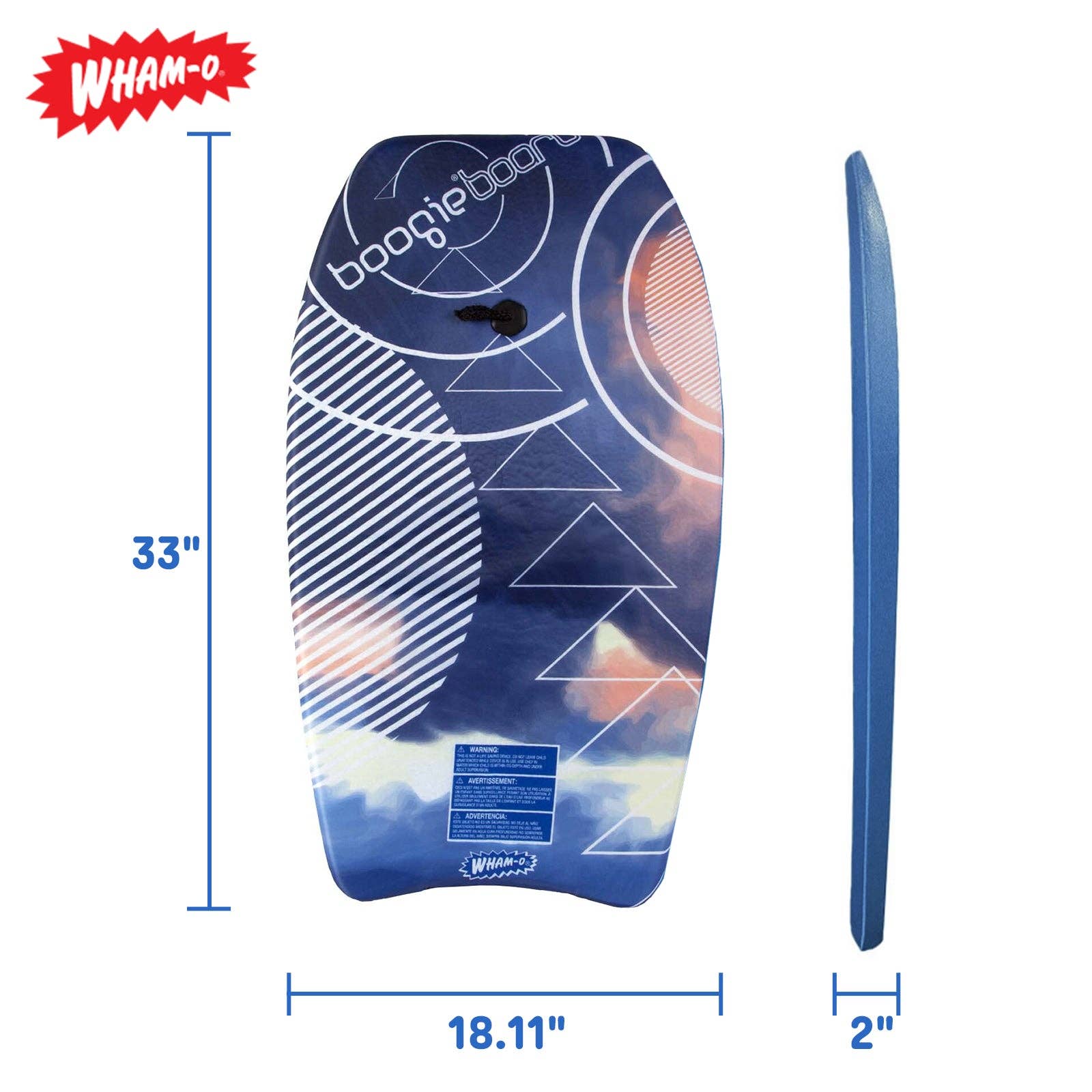 Sixale - Vente Accessoires de sport - Wham-O 33" Planches de Bodyboard avec Revêtement en Fibre et Noyau EPS, Laisse de Poignet7