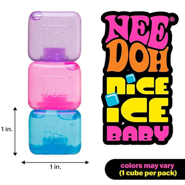 Showcase - Wholesale Squishy Toy - Kids & Baby - Nee Doh Nice Ice Baby Mini 1" Squishy Fidget Stress Ball (1pc) Assorted Colors4