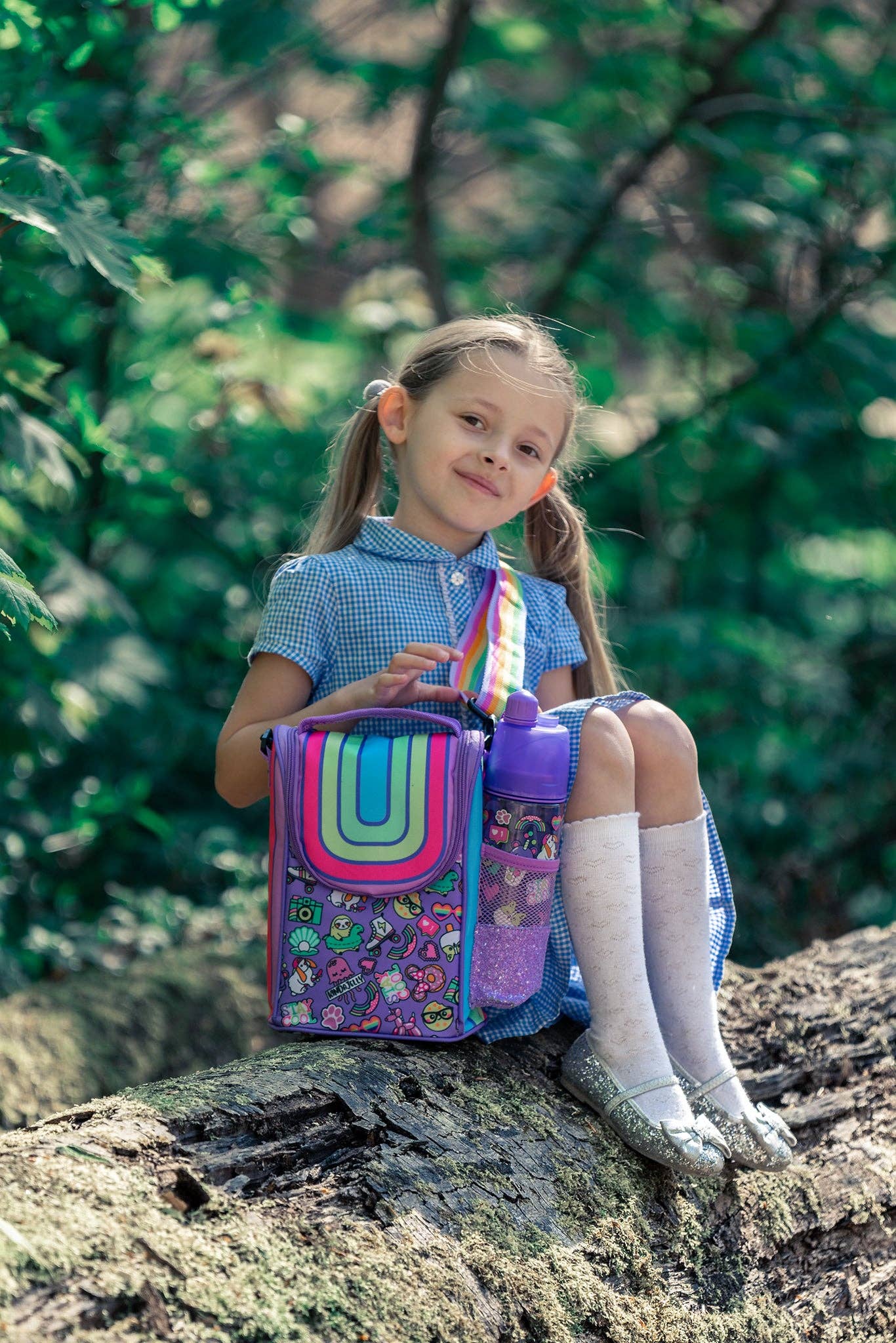 Fringoo Group Ltd – Engroshandel Madpose/-kasse – Børn – Middagstasker med rem - Rainbow Smile2