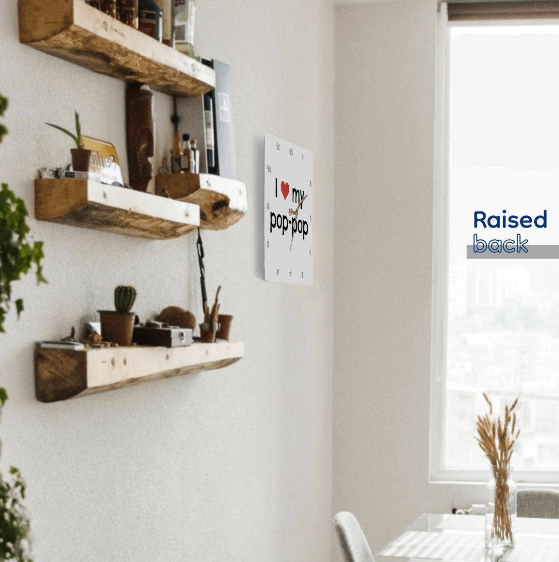 3dRose - Wholesale Wall Clock - 3dRose, I love my pop pop, Wall Clock2