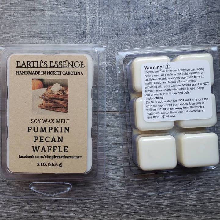 Earth's Essence - Wholesale Wax melt - Pumpkin Nutty Waffles 2 OZ Soy Wax Melt2