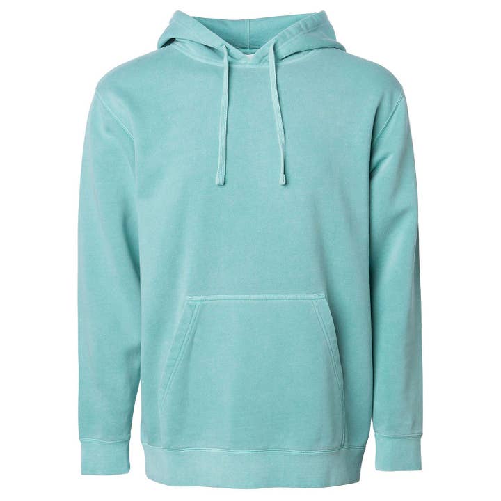 EWC 045M Mint Pigment Dyed Hoodie for wholesale by Ethan Williams