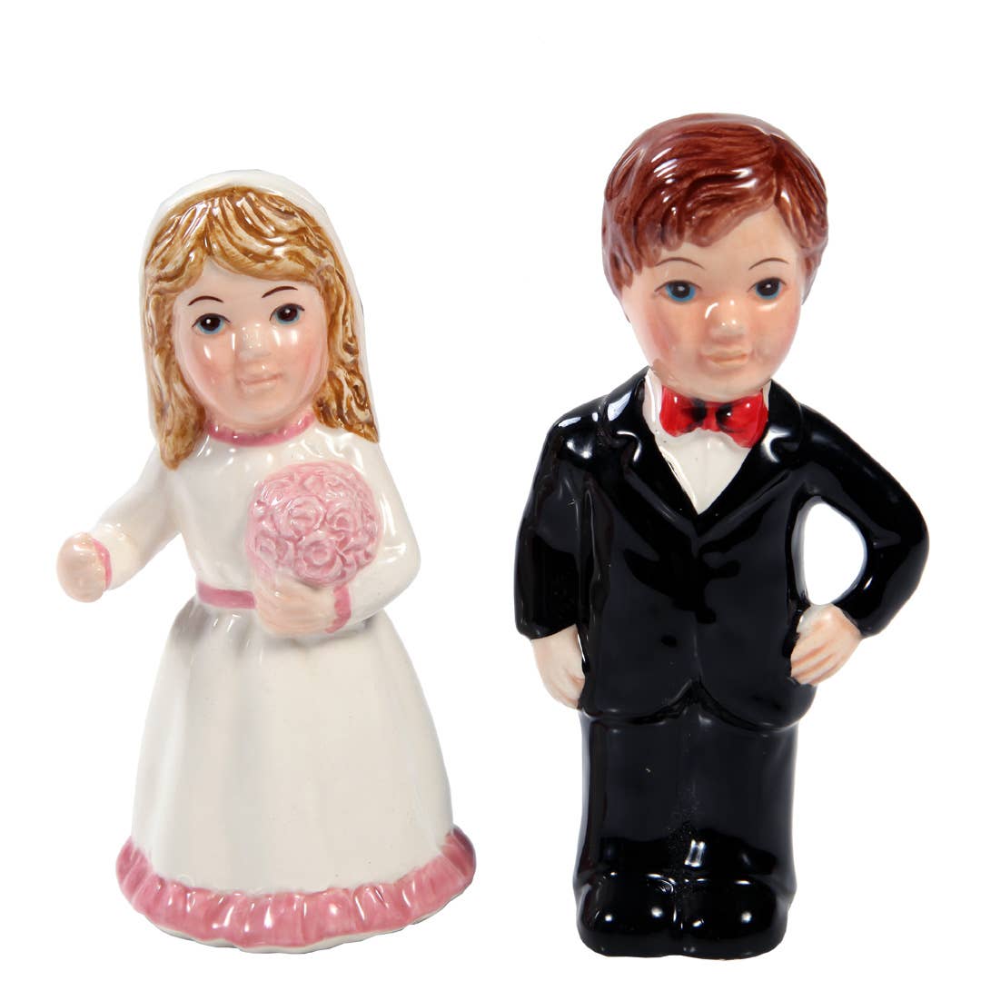 Pacific Trading - Wholesale Salt & Pepper Shaker Set - Wedding Couple Salt and Pepper Shaker Set2