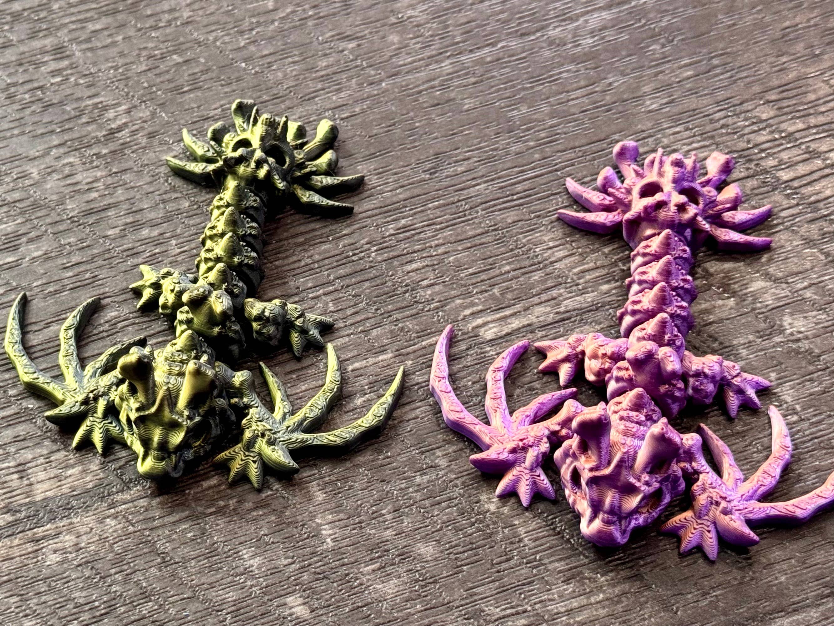 LNZ Custom Design - Vendita all'ingrosso Giocattolo fidget - Bambini - Confezione da 5 Wyvern Variety - Wyvern Dragons stampati in 3D11