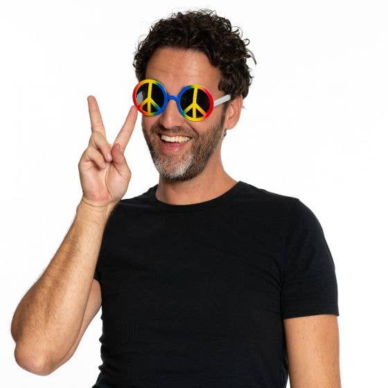 Partychimp - Wholesale Party Favor - Hippie Peace Glasses - Party Accessory2