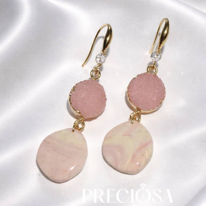 Blush Geode Duet for wholesale by Preciosa Jewelry Co.